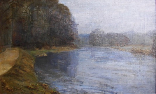 Aaage Bertelsen Landscape Oil Painting
