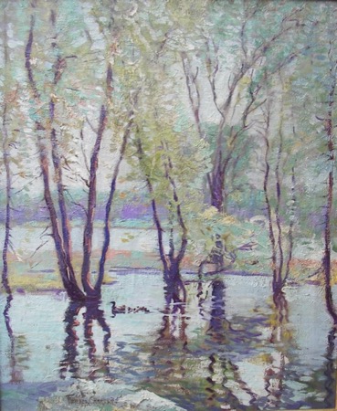 Fletcher C. Ransom Landscape Oil Painting