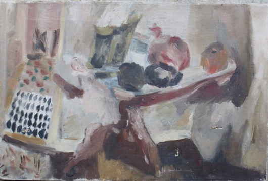 Mildred Crroks Expressionist Still Life Oil Painting